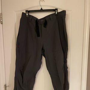 REI Mens Gray Hiking Pants Pants with Ventilation. 38W x 30L.